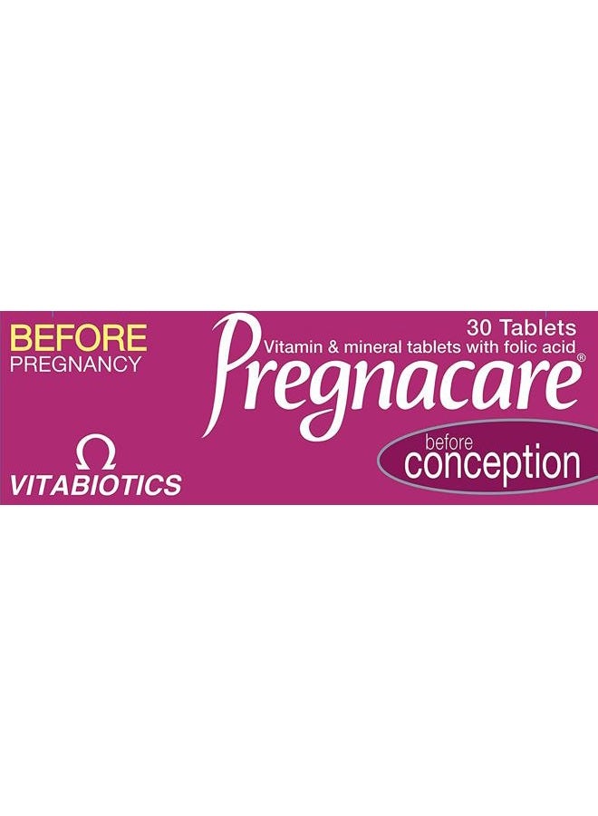 Pregnacare فيتابيوتيكس بريجنكير قبل الحمل محاولة لإنجاب طفل 30 قرص - Image 3